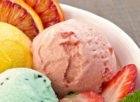 frukt dessert i glas